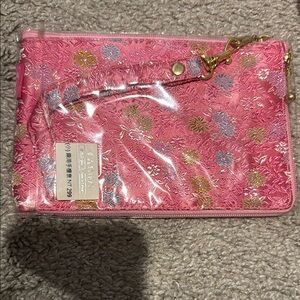 Elegant Pink Floral Women's Clutch